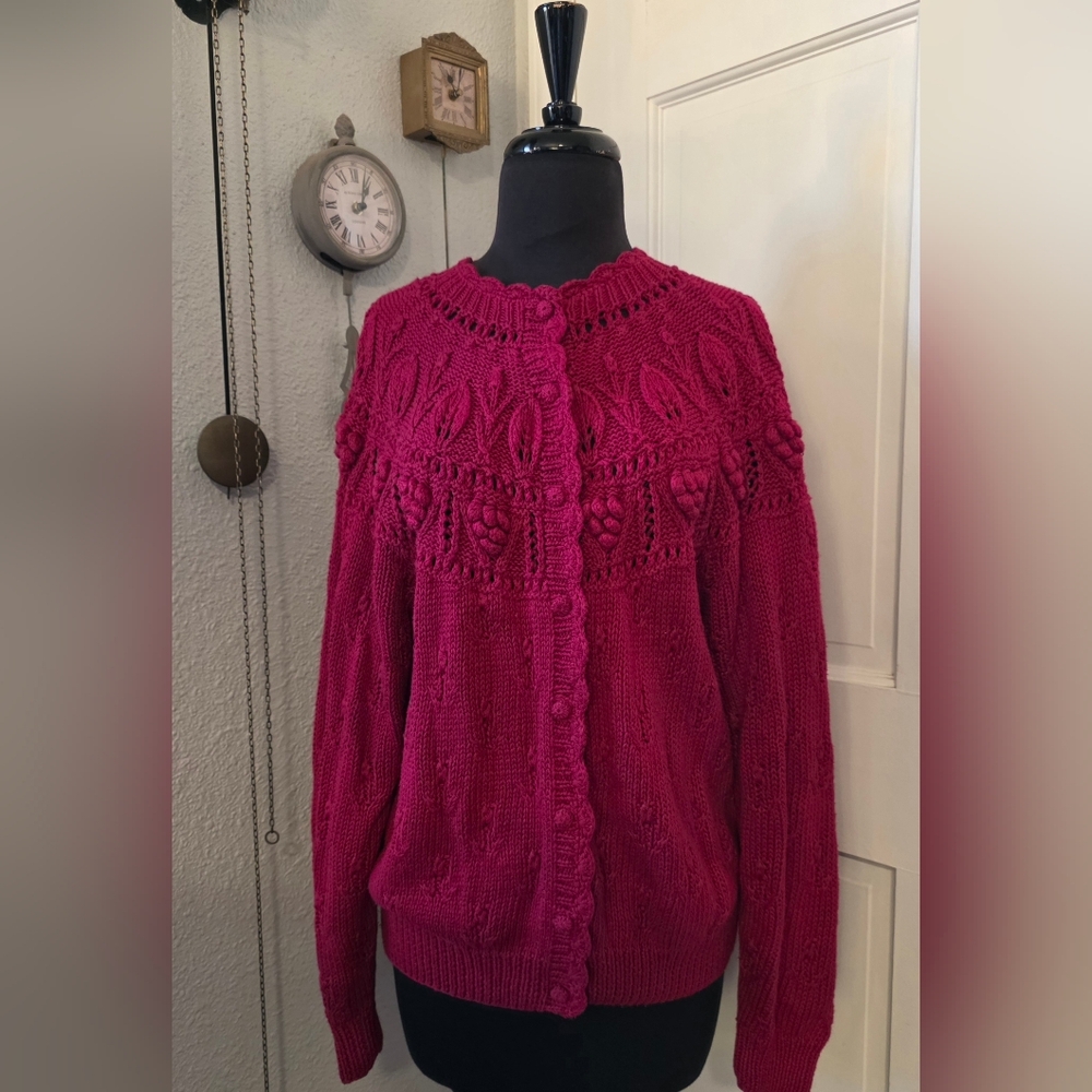 Vintage Cape Isle Knitters Handknitted Cardigan
